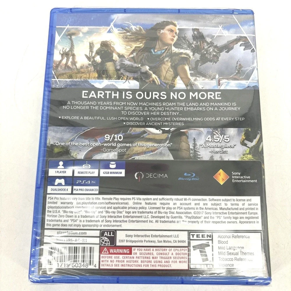 NEW Sealed Horizon‎ Zero Dawn Sony PS4